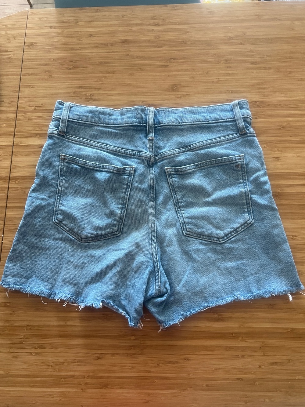 Madewell Light Blue Jorts with Raw Hem